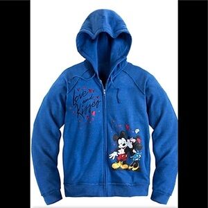 NWOT Disney Mickey & Minnie Zip Front Hoodie